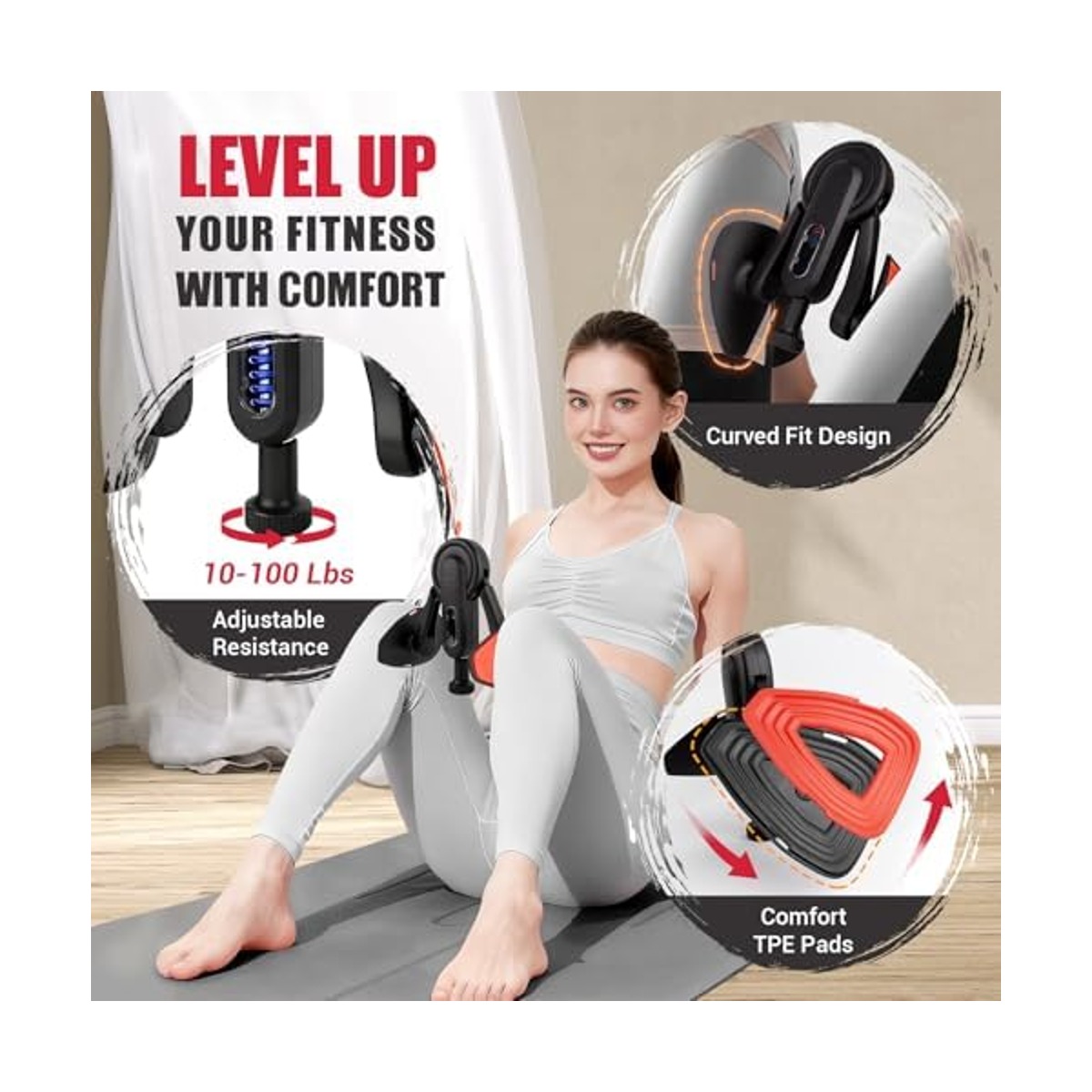 Adjustable resistance and pad details
